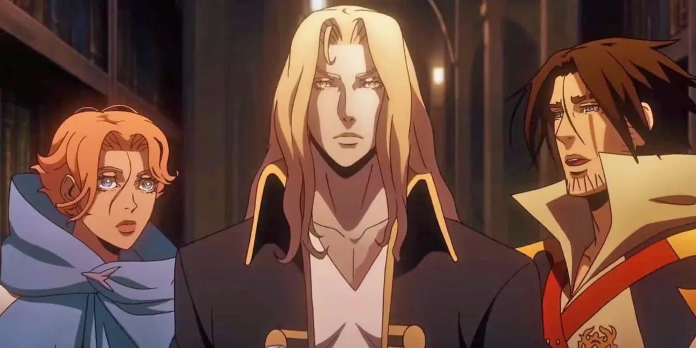The main leads of Castlevania