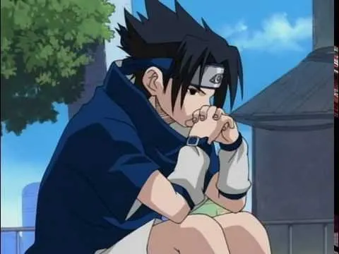 Sasuke at the beginning of Naruto