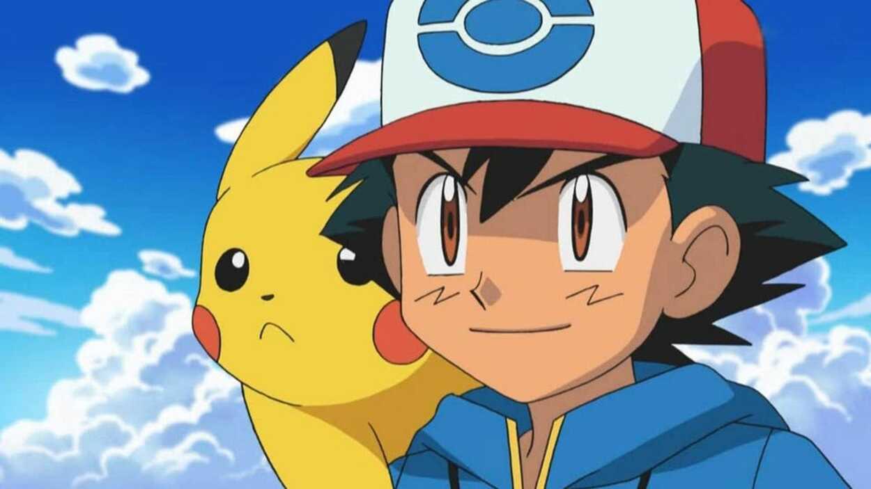 Ash, with his favorite Pokémon and the star of the show, Pikachu. 