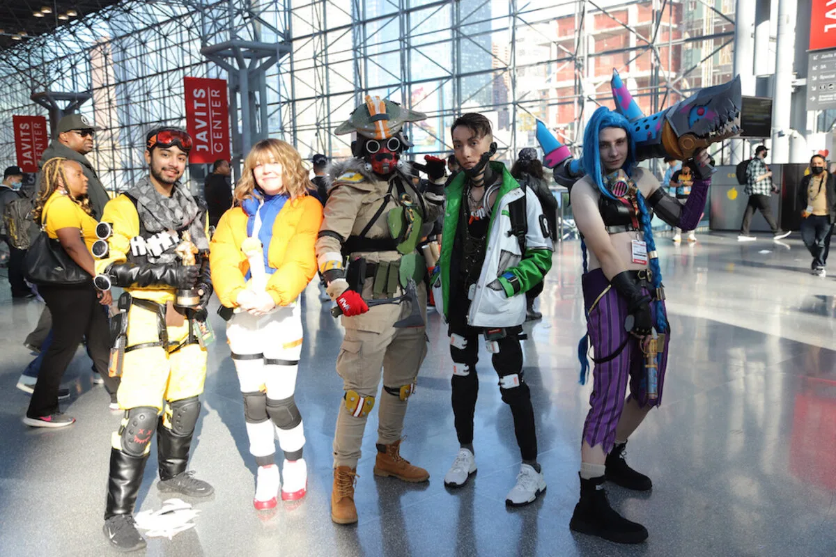 Cosplayers on Day 1 of New York Comic Con at the Javits Center, 2022