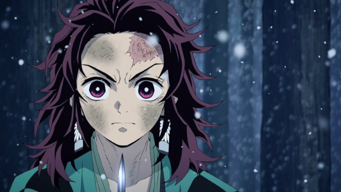 Tanjiro from Demon Slayer covered in wound