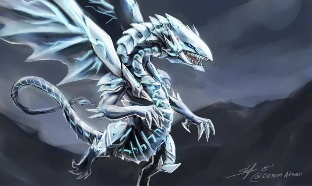 Blue-Eyes White Dragon from Yu-Gi-Oh!
