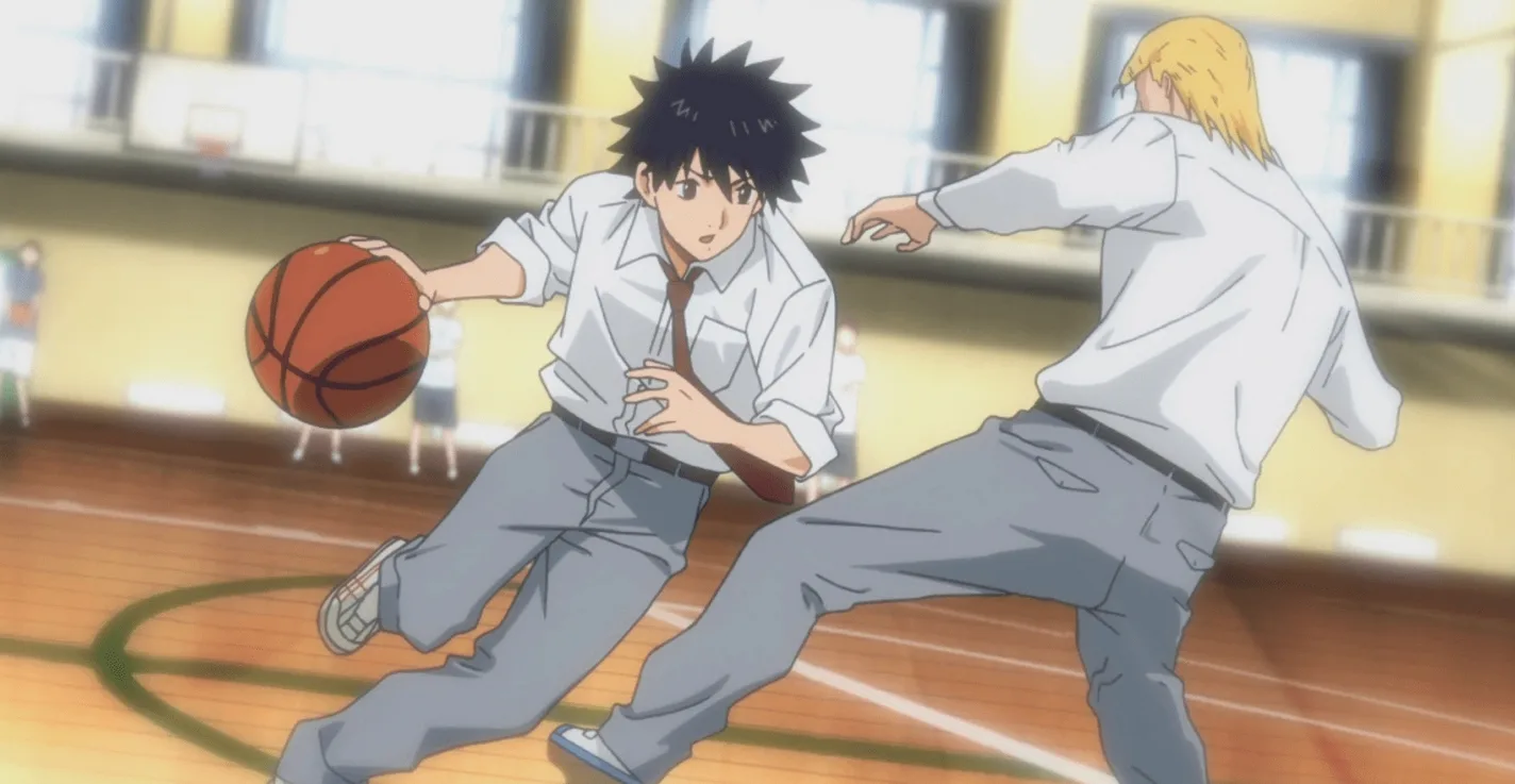 Sora, a student at Kuzury High who is adamant about playing basketball like his mother, serves as the show's main character. 