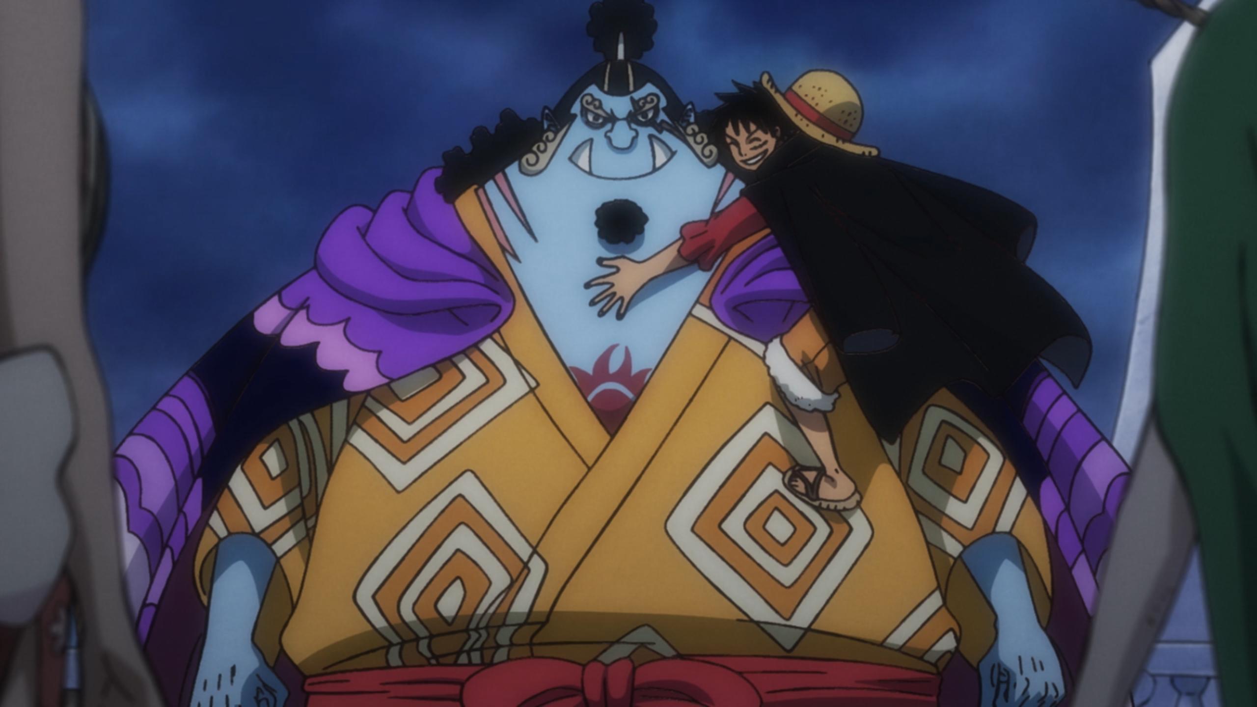 The tallest Straw Hat Pirate at the moment is Jinbe, a gigantic blue whale shark fish-man. 