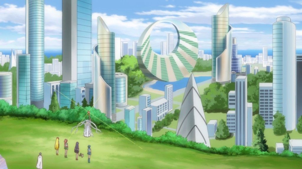 You get a fantastic impression of Japanese city life via Sailor Moon; you see gorgeous skyscrapers, people, lens flares, and forests. 